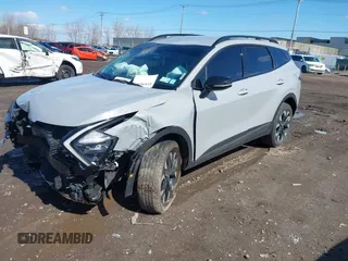 2023 Kia Sportage X-Line with VIN 5XYK6CAF3PG010439, listed as a IAAI auction lot 41936265 with 23,948 mi miles. Bid and sale history available at carsss.com. Image 2.