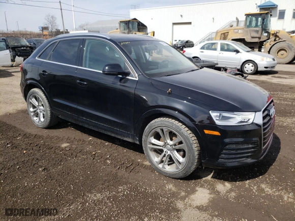 2018 Audi Q3 Premium Plus with VIN WA1JCCFS5JR028390, listed as a Copart auction lot 53043615 with 47,813 mi miles and Salvage Title. Bid and sale history available at carsss.com. Image 4.