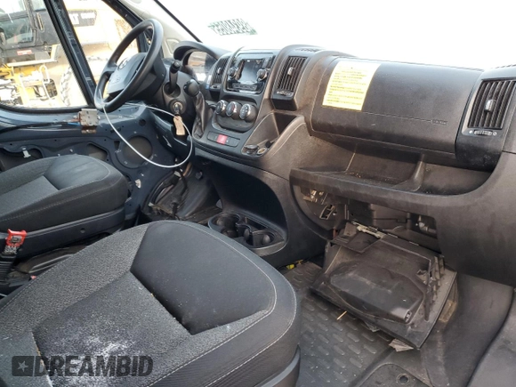 2021 Ram ProMaster Cargo with VIN 3C6MRVJG7ME563115, listed as a Copart auction lot 89348055 with Not Provided miles and Salvage Title. Bid and sale history available at carsss.com. Image 8.