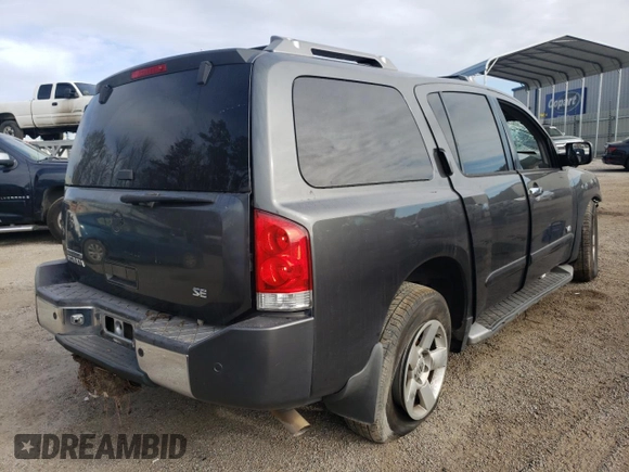 2004 Nissan Armada SE z VIN 5N1AA08A14N725173, wystawiony jako Copart lot #68176141 z przebiegiem Nie podano mil oraz Czysty tytuł • Clean title. Historia ofert i sprzedaży dostępna na DreamBid. Obrazek 4.