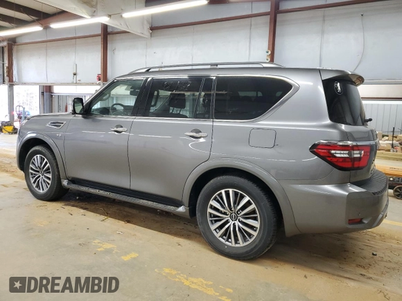 2022 Nissan Armada SL with VIN JN8AY2BD0N9676139, listed as a Copart auction lot 88041085 with 19,447 mi miles and Salvage Title. Bid and sale history available at carsss.com. Image 2.