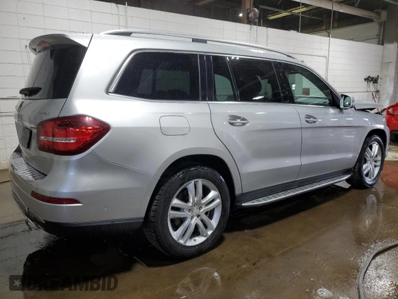 2017 Mercedes-Benz GLS 450 with VIN 4JGDF6EE0HA925547, listed as a Copart auction lot 60476944 with 67,645 mi miles and Salvage Title. Bid and sale history available at DreamBid. Image 3.