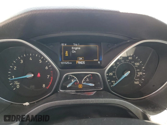 2016 Ford Focus Titanium with VIN 1FADP3N26GL202929, listed as a Copart auction lot 57466095 with 101,525 mi miles and Salvage title. Bid and sale history available at DreamBid. Image 9.