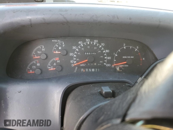 1999 Ford F-250 XL with VIN 1FTNX20F6XEF06608, listed as a Copart auction lot 45563185 with 260,145 mi miles and Salvage title. Bid and sale history available at DreamBid. Image 9.