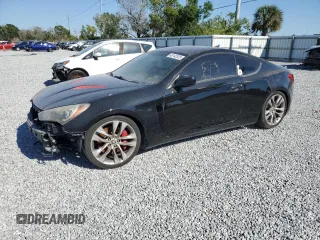 2013 Hyundai Genesis Coupe 2.0T Premium with VIN KMHHT6KD9DU097982, listed as a Copart auction lot 46142525 with 118,447 mi miles and Salvage Title. Bid and sale history available at carsss.com. Image 1.