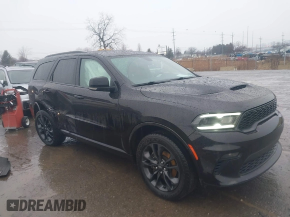 2021 Dodge Durango GT Plus with VIN 1C4RDJDG3MC664399, listed as a IAAI auction lot 41377132 with 80,081 mi miles and . Bid and sale history available at DreamBid. Image 1.