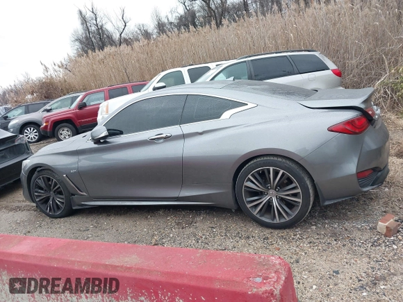 2018 Infiniti Q60 3.0t LUXE with VIN JN1EV7ELXJM392002, listed as a IAAI auction lot 41153596 with 51,369 mi miles. Bid and sale history available at carsss.com. Image 14.
