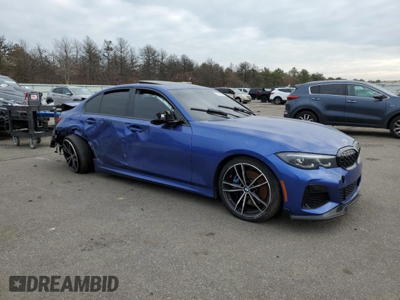 2022 BMW 3 Series M340i xDrive with VIN 3MW5U9J0XN8C32161, listed as a Copart auction lot 87854225 with 14,917 mi miles and Salvage Title. Bid and sale history available at carsss.com. Image 4.