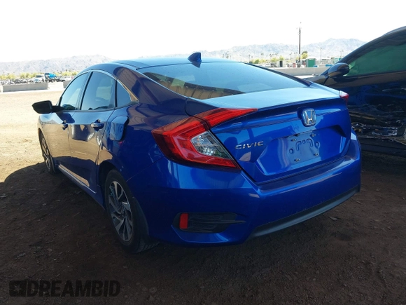 2017 Honda Civic Sedan EX with VIN 19XFC2F72HE028712, listed as a IAAI auction lot 41859083 with 106,250 mi miles. Bid and sale history available at carsss.com. Image 3.