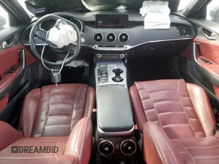 2023 Kia Stinger GT2 with VIN KNAE55LC7P6126371, listed as a Copart auction lot 86186454 with 80,968 mi miles and Salvage Title. Bid and sale history available at carsss.com. Image 8.