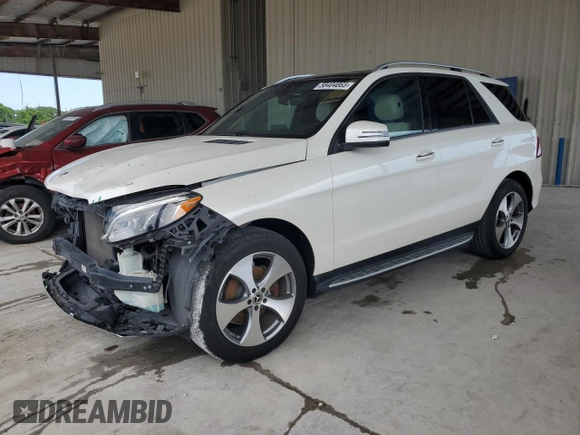 2018 Mercedes-Benz GLE 350 z VIN 4JGDA5JB3JB174917, wystawiony jako Copart lot #58404865 z przebiegiem 42 337 mil mil oraz Szkoda całkowita • Salvage title. Historia ofert i sprzedaży dostępna na DreamBid. Obrazek 1.