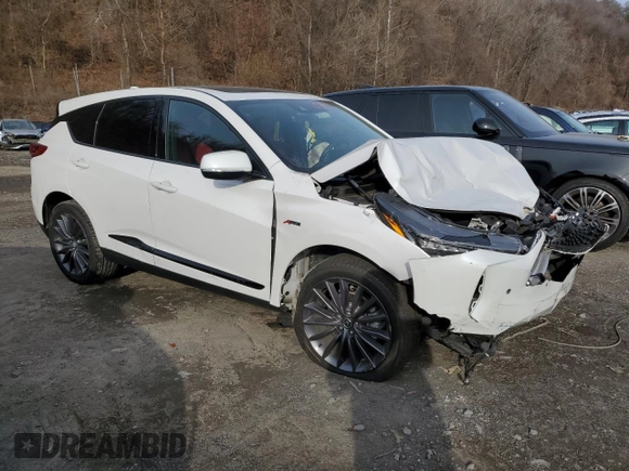 2023 Acura RDX Advance with VIN 5J8TC2H83PL004550, listed as a Copart auction lot 83023154 with Not provided miles and Salvage title. Bid and sale history available at DreamBid. Image 4.
