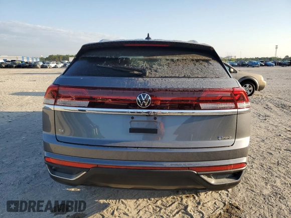 2024 Volkswagen Atlas SE with VIN 1V2DE2CA1RC203346, listed as a Copart auction lot 52594865 with Not provided miles and Salvage title. Bid and sale history available at DreamBid. Image 6.