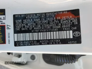 2015 Toyota Camry XLE with VIN 4T1BF1FK6FU112580, listed as a Copart auction lot 41678295 with 45,112 mi miles and Salvage Title. Bid and sale history available at carsss.com. Image 13.