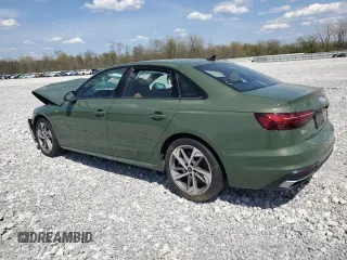 2025 Audi A4 S line Premium Plus with VIN WAUEAAF48SN000964, listed as a Copart auction lot 54632825 with 9,912 mi miles and Salvage Title. Bid and sale history available at DreamBid. Image 2.