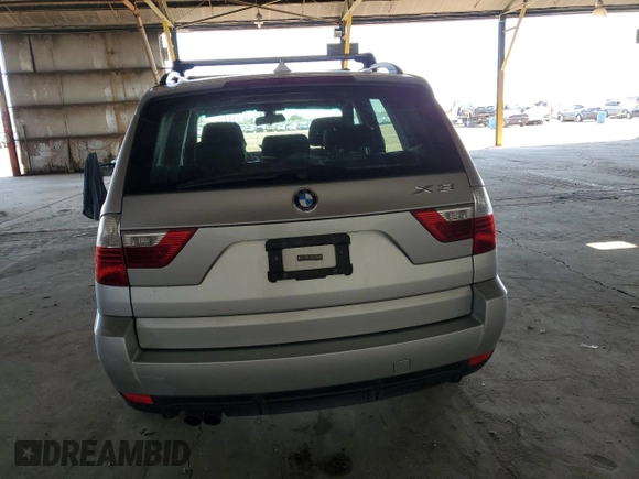 2008 BMW X3 3.0si with VIN WBXPC93458WJ18064, listed as a Copart auction lot 54932435 with 142,346 mi miles and Salvage Title. Bid and sale history available at DreamBid. Image 6.