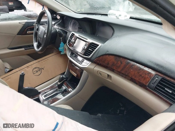 2015 Honda Accord Sedan EX-L with VIN 1HGCR2F86FA025128, listed as a IAAI auction lot 41962254 with 215,810 mi miles. Bid and sale history available at carsss.com. Image 5.