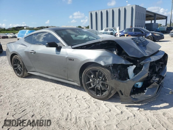 2024 Ford Mustang GT with VIN 1FA6P8CF9R5433682, listed as a Copart auction lot 44315325 with 1,574 mi miles and Salvage Title. Bid and sale history available at DreamBid. Image 4.