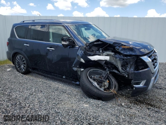 2023 Nissan Armada Platinum with VIN JN8AY2DB8P9835097, listed as a Copart auction lot 63840294 with 36,747 mi miles and Non Repairable. Bid and sale history available at carsss.com. Image 4.