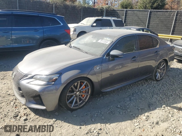 2016 Lexus GS F with VIN JTHBP1BL9GA000924, listed as a Copart auction lot 79112834 with 35,061 mi miles and Salvage Title. Bid and sale history available at carsss.com. Image 1.