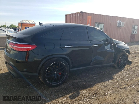 2016 Mercedes-Benz GLE 63 S AMG with VIN 4JGED7FB5GA024273, listed as a Copart auction lot 56300074 with 37,333 mi miles and Salvage title. Bid and sale history available at DreamBid. Image 3.