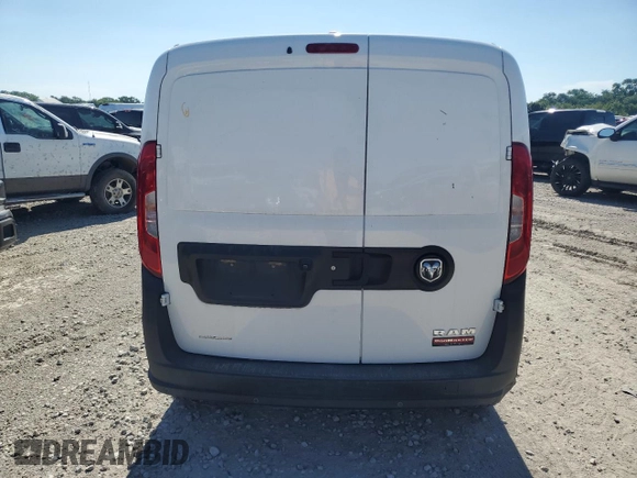 2017 Ram ProMaster City Cargo Tradesman with VIN ZFBERFABXH6F18310, listed as a Copart auction lot 60811265 with 41,930 mi miles and Salvage title. Bid and sale history available at DreamBid. Image 6.