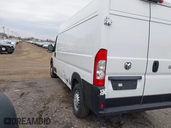 2024 Ram ProMaster Cargo Tradesman with VIN 3C6LRVDG3RE136772, listed as a IAAI auction lot 41879274 with 17,458 mi miles and . Bid and sale history available at DreamBid. Image 3.