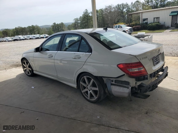 2012 Mercedes-Benz C-Class C 250 Sport with VIN WDDGF4HB5CR231413, listed as a Copart auction lot 51493025 with 117,493 mi miles and Salvage Title. Bid and sale history available at carsss.com. Image 2.