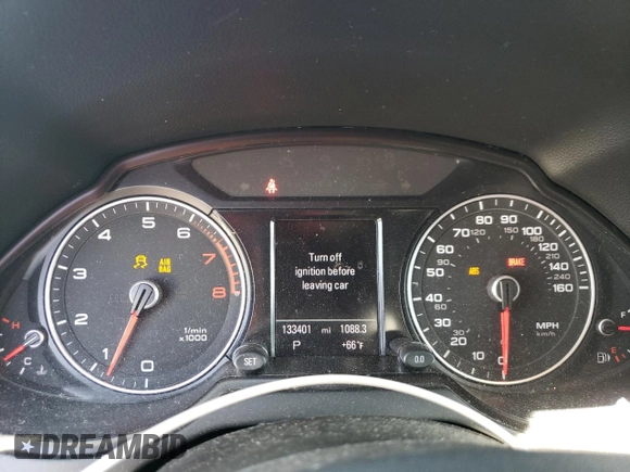 2014 Audi Q5 Premium Plus with VIN WA1LFAFPXEA057288, listed as a Copart auction lot 52636095 with 133,401 mi miles and Salvage Title. Bid and sale history available at carsss.com. Image 9.