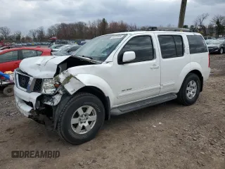 2005 Nissan Pathfinder LE with VIN 5N1AR18WX5C784262, listed as a Copart auction lot 50751655 with 171,796 mi miles and Salvage Title. Bid and sale history available at carsss.com. Image 1.