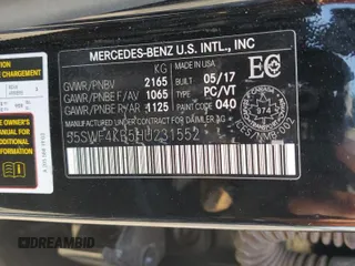 2017 Mercedes-Benz C 300 с VIN 55SWF4KB5HU231552, выставлен на аукционе Copart как лот 59513545 с пробегом 127 499 миль миль и Чистый • Clean title. История ставок и продаж доступна на DreamBid. Изображение 12.