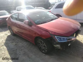 2019 Hyundai Elantra SEL with VIN 5NPD84LF4KH486061, listed as a IAAI auction lot 40950500 with 80,290 mi miles. Bid and sale history available at carsss.com. Image 1.