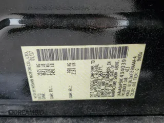 2017 Nissan Maxima SV with VIN 1N4AA6AP3HC434039, listed as a Copart auction lot 62537155 with 126,367 mi miles and Salvage title. Bid and sale history available at DreamBid. Image 12.