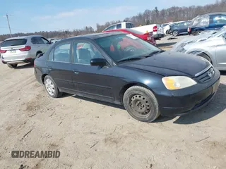 2001 Honda Civic EX with VIN 2HGES25761H518114, listed as a IAAI auction lot 41719745 with 214,573 mi miles. Bid and sale history available at carsss.com. Image 1.
