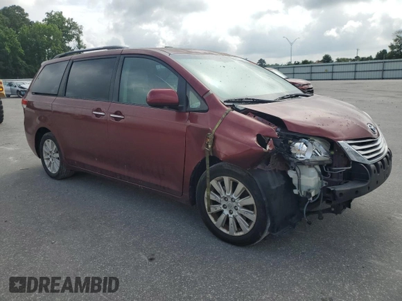 2011 Toyota Sienna XLE with VIN 5TDDK3DCXBS024257, listed as a Copart auction lot 60667145 with 283,609 mi miles and Salvage title. Bid and sale history available at DreamBid. Image 4.