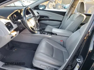 2016 Acura RLX Tech Pkg with VIN JH4KC1F56GC000889, listed as a Copart auction lot 80466374 with 130,412 mi miles and Salvage Title. Bid and sale history available at carsss.com. Image 7.