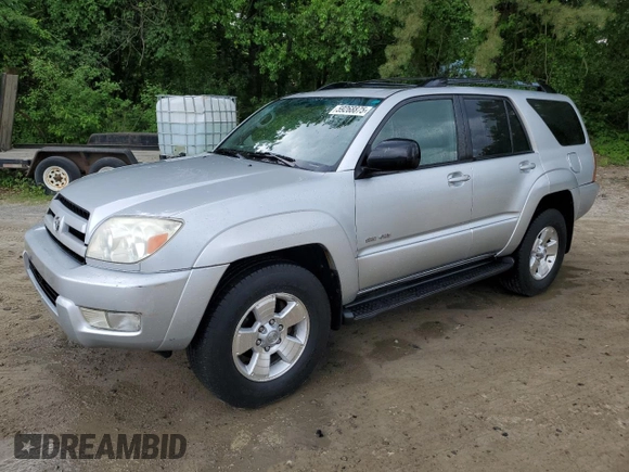 2004 Toyota 4Runner SR5 with VIN JTEBU14R540031838, listed as a Copart auction lot 59268875 with 133,171 mi miles and Clean title. Bid and sale history available at DreamBid. Image 1.
