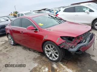 2014 Buick Regal GS with VIN 2G4GT5GXXE9273302, listed as a IAAI auction lot 41288267 with 171,780 mi miles. Bid and sale history available at carsss.com. Image 1.