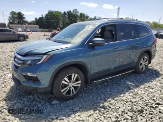 2016 Honda Pilot EX-L with VIN 5FNYF6H55GB093405, listed as a Copart auction lot 53631225 with 41,430 mi miles and Salvage Title. Bid and sale history available at DreamBid. Image 1.