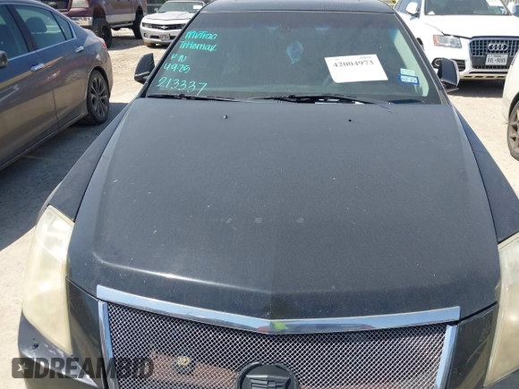 2008 Cadillac CTS RWD w/1SB with VIN 1G6DR57V780213337, listed as a IAAI auction lot 42004973 with 216,869 mi miles. Bid and sale history available at carsss.com. Image 10.
