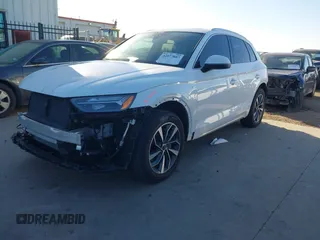2022 Audi Q5 S line Premium Plus with VIN WA1EAAFY7N2116498, listed as a IAAI auction lot 42077807 with 24,996 mi miles and . Bid and sale history available at DreamBid. Image 18.