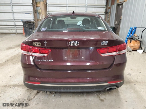 2018 Kia Optima LX with VIN 5XXGT4L31JG195657, listed as a Copart auction lot 44023745 with 26,230 mi miles and Salvage Title. Bid and sale history available at carsss.com. Image 6.