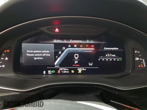 2023 Audi Q7 Premium Plus with VIN WA1LXBF70PD002417, listed as a Copart auction lot 50189695 with 29,754 mi miles and Salvage title. Bid and sale history available at DreamBid. Image 9.