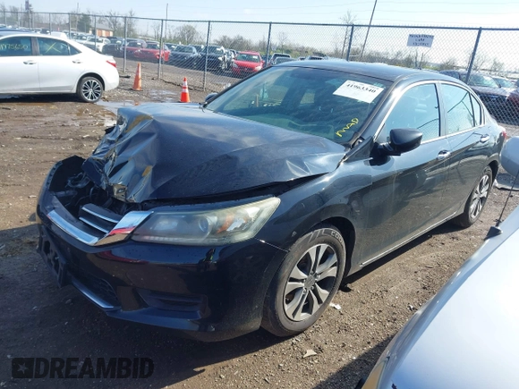 2014 Honda Accord LX with VIN 1HGCR2F35EA251129, listed as a IAAI auction lot 41963340 with 167,145 mi miles and . Bid and sale history available at carsss.com. Image 17.