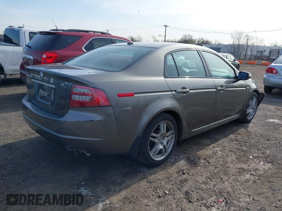 2007 Acura TL with VIN 19UUA662X7A029523, listed as a IAAI auction lot 41946286 with 125,564 mi miles. Bid and sale history available at carsss.com. Image 4.