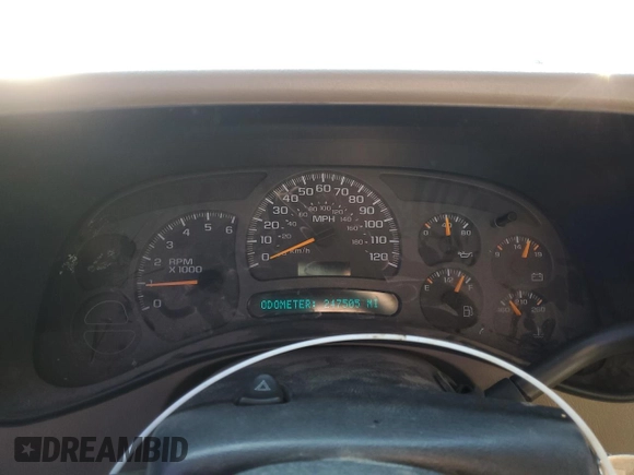 2003 Chevrolet Silverado 1500 LT with VIN 1GCEK19T73Z325201, listed as a Copart auction lot 88667655 with 247,505 mi miles and Salvage Title. Bid and sale history available at DreamBid. Image 9.