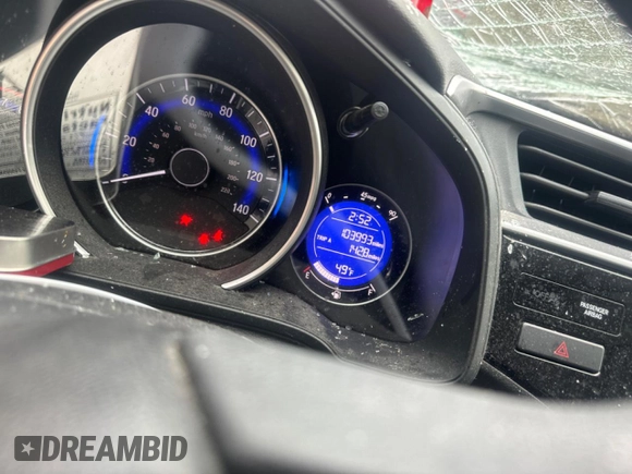 2017 Honda Fit LX with VIN 3HGGK5G57HM707887, listed as a Copart auction lot 54472215 with 103,993 mi miles and Non Repairable. Bid and sale history available at DreamBid. Image 9.