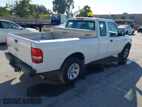 2007 Ford Ranger XL with VIN 1FTYR14DX7PA74975, listed as a IAAI auction lot 42139950 with 206,896 mi miles. Bid and sale history available at carsss.com. Image 4.
