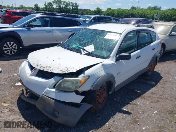 2004 Pontiac Vibe with VIN 5Y2SL628X4Z460547, listed as a IAAI auction lot 42169233 with 244,582 mi miles. Bid and sale history available at carsss.com. Image 2.