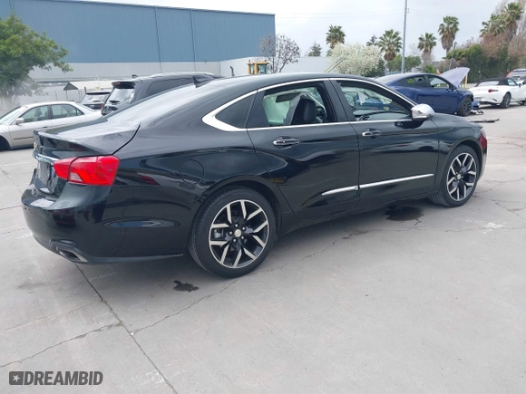 2020 Chevrolet Impala Premier with VIN 2G1105S39L9100187, listed as a IAAI auction lot 41885910 with 106,466 mi miles. Bid and sale history available at carsss.com. Image 4.
